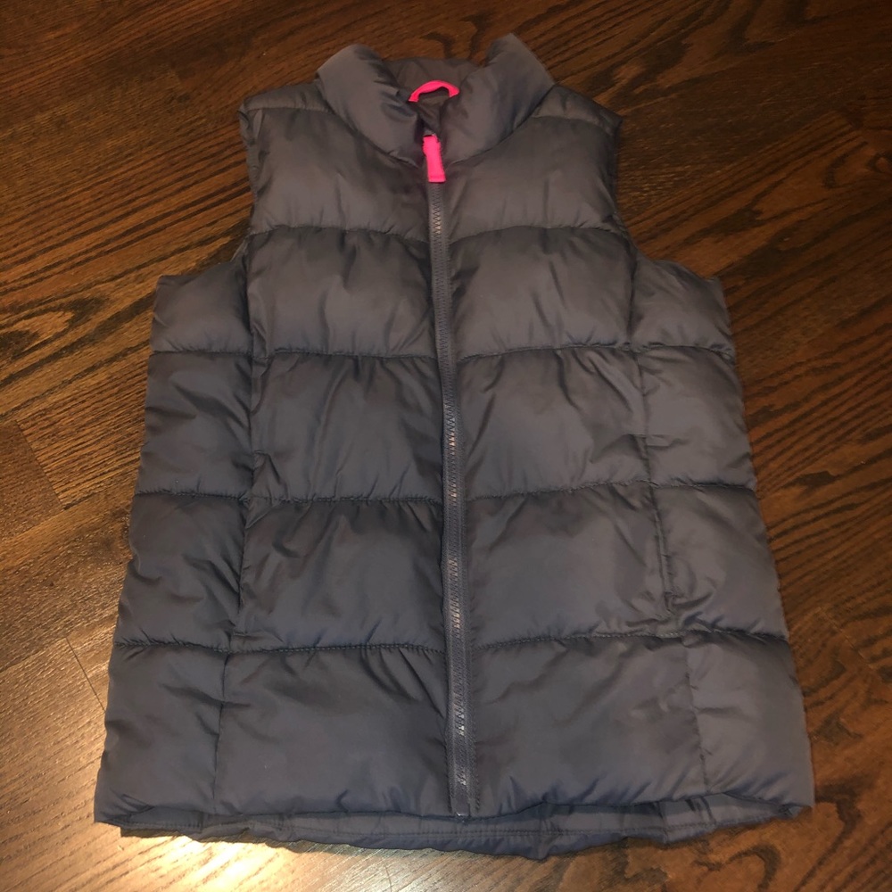 Old navy fleece lined vest youth large 10-12